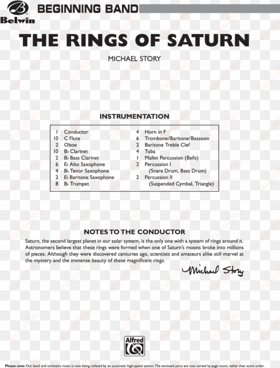 rings of saturn thumbnail - sheet music flute jingle bones