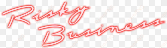 risky business movie logo - film
