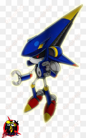 rocket metal sonic render by darkest5-d4lx3vw - mecha sonic model no 29
