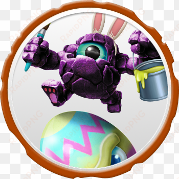 rocky egg roll icon - fathead skylanders activision - rocky roll peel and