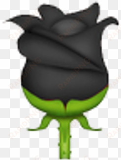 rose black png emoji ip iphone editpng - black rose emoji png