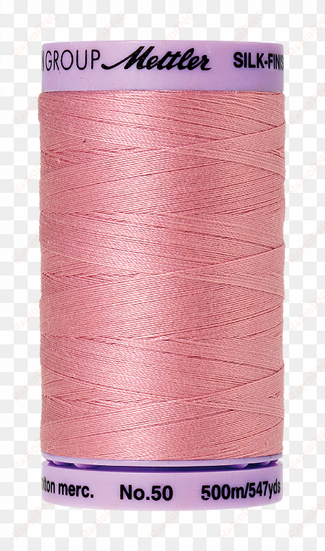 rose quartz 547 yard spool - mettler silk finish cotton thread 50wt 547yd-lemon