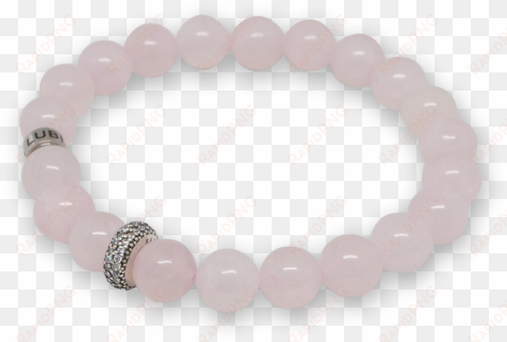 rose quartz - silver