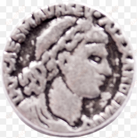 round metal shank button with greek design available - silver