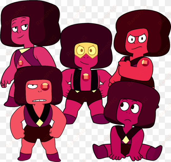ruby platoon - steven universe all the rubys