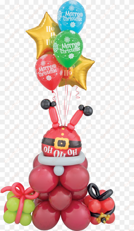 santa balloon bouquet - ho ho ho