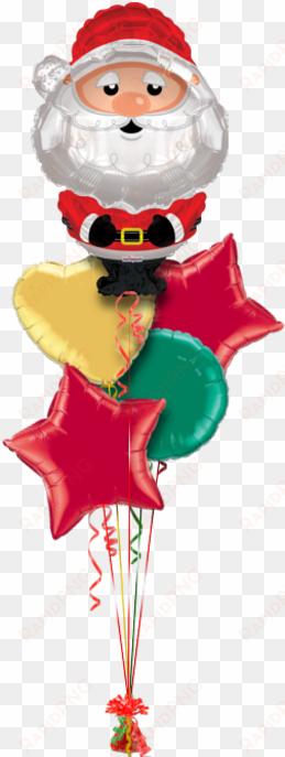 santa christmas shape christmas balloon - 36" santa christmas shape balloon - mylar balloons