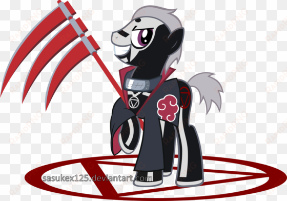 sasukex125, hidan, naruto, safe, solo - my little pony akatsuki