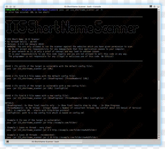 scanner for iis short file name disclosure vulnerability - make a system
