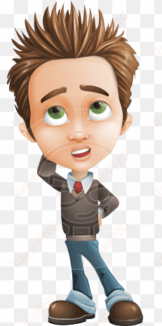 school boy vector cartoon character set of poses - boy cartoon characters