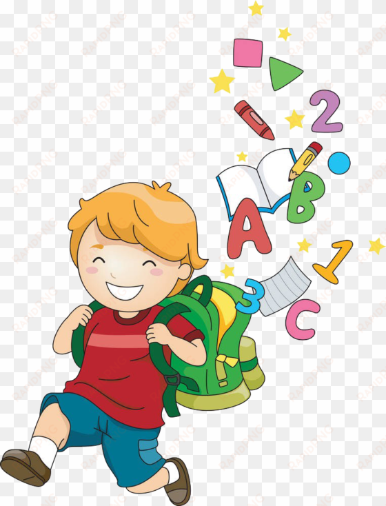 school child cartoon clip art - children school clip art png