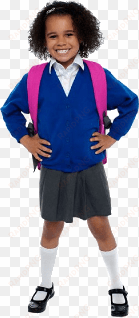 school girl - imagen de niños con las manos en la cintura