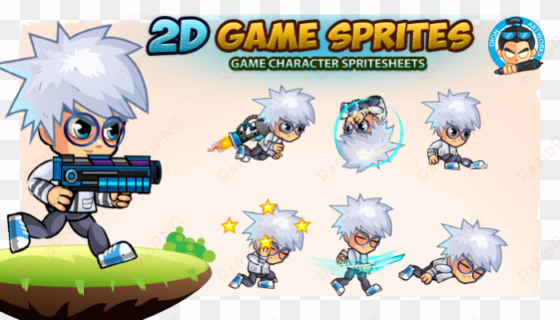scientist 2d game character sprites - 2d character sprite pig