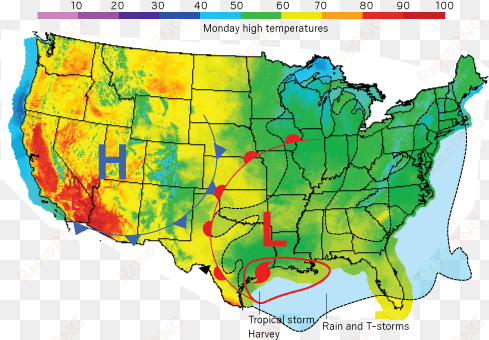 scng heatwave - hurricane map california