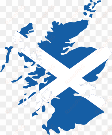 scotland flag map wall sticker - scotland clip art