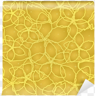 seamless floral golden lines on gold wallpaper wall - photograph