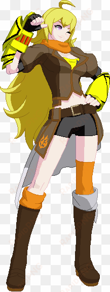 season 1/season 2 rwby anime styled palette for yang - cartoon
