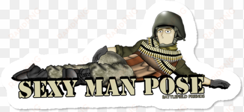 "sexy man pose" sticker - hank and jed / sexy man pose