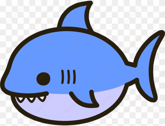 shark cute kawaii sea animal nature water gills fish - cute shark clip art