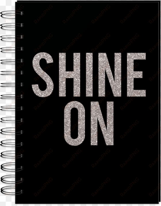 shine on spiral bound journal - light up stage door sign
