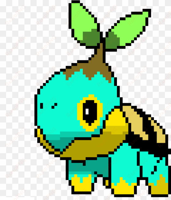 shinest turtwig - pixel art circle
