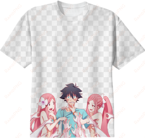 shop me me me cotton t-shirt by shoujo - anime girl kiss mark