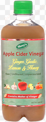 shrey's apple cider vinegar with ginger, garlic, lemon - shrey's apple cider vinegar ginger,garlic,lemon,honey