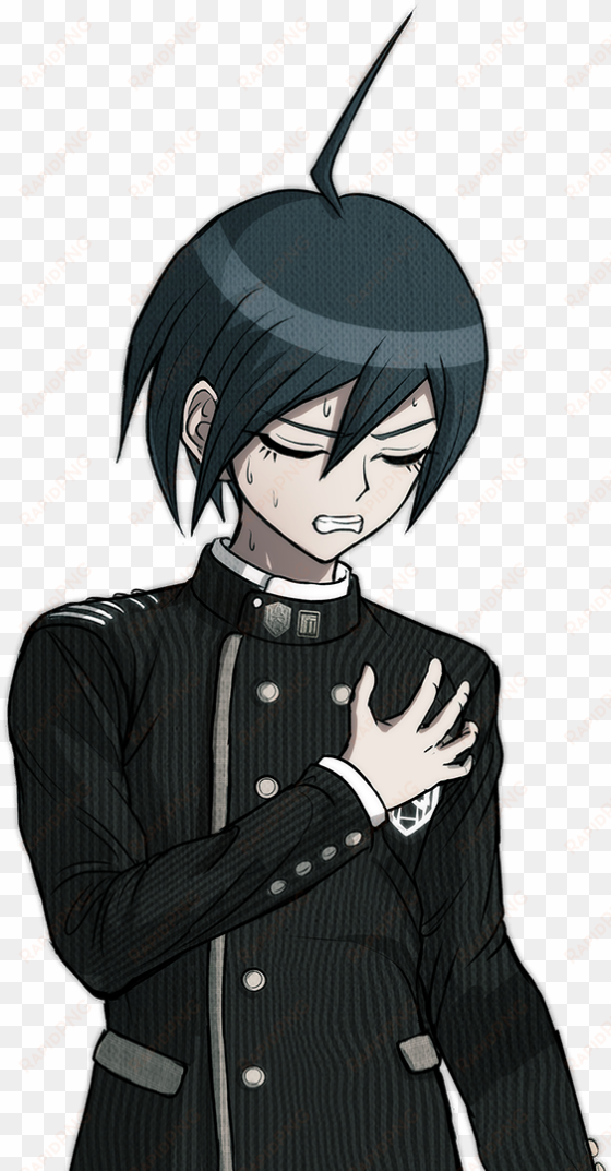 shuichi be looking like he having a heart attack character - shuichi saihara sprites
