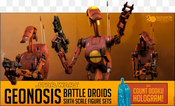 sideshow geonosis battle droids - vereador
