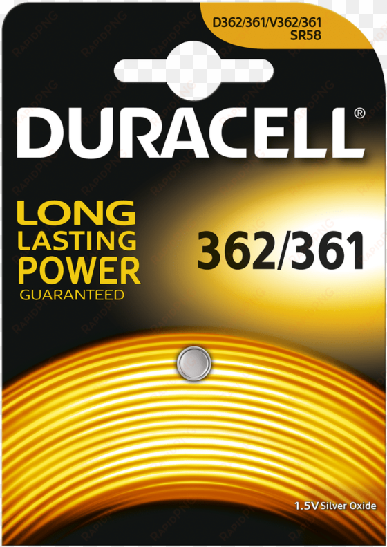 silver oxide button 362/361 batteries - duracell 2450