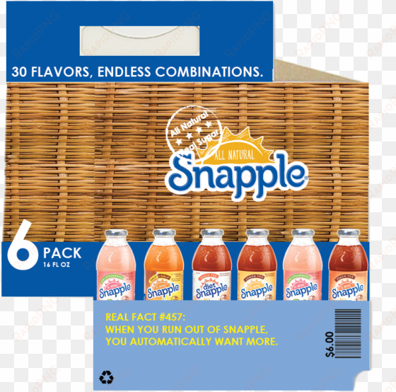 sixpackresized - snapple diet blend tea - 6 pack, 16 fl oz bottles