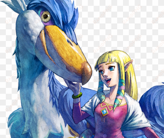 skyward sword - breath of the wild bird person