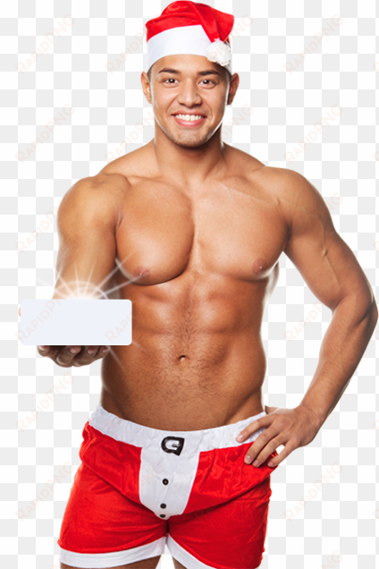 slimfast sexy santa sweepstakes 12/13/13 - sexy male santa transparent png
