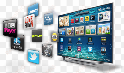 smart tv and streaming media device manufacturers look - smart tv apps png