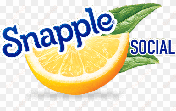 snapple social logo - snapple diet peach tea