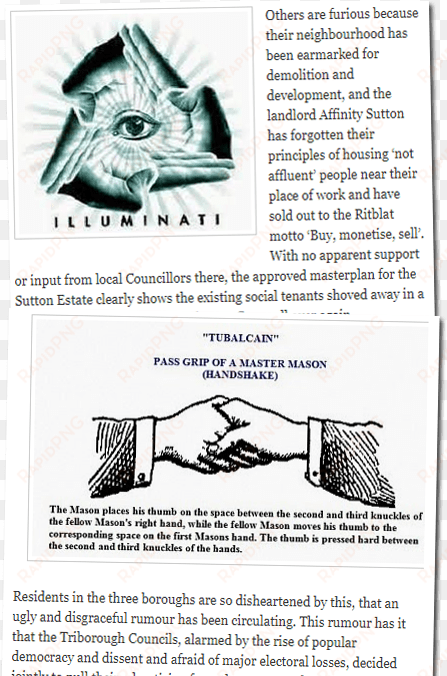 somewhat unusual behaviour, and the sort of thing which - illuminati freemason handshake