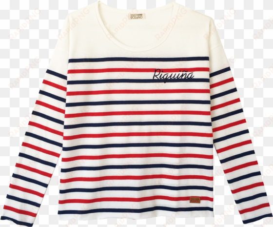 somosocéano camiseta riquiña - striped navy tee shirt women