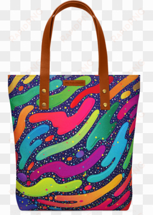 space skittles classic tote bag - start of a universe wall tapestry - small: 51" x 60"