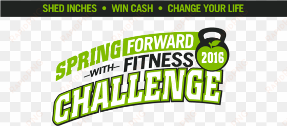spring forward with fitness challenge- lose inches - logo