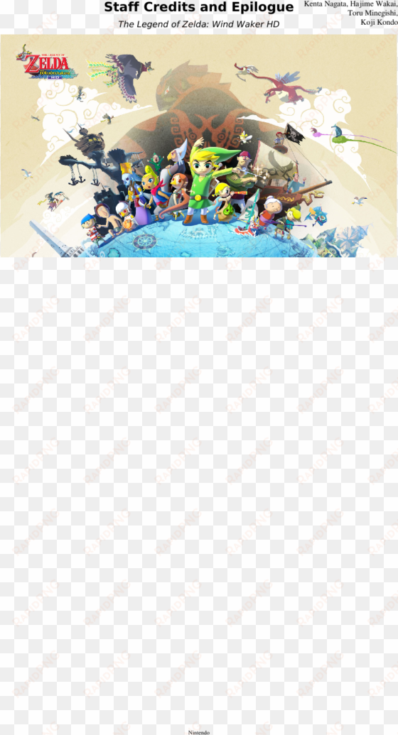 staff credits and epilogue sheet music composed by - legend of zelda 25th anniversary game wall print poster