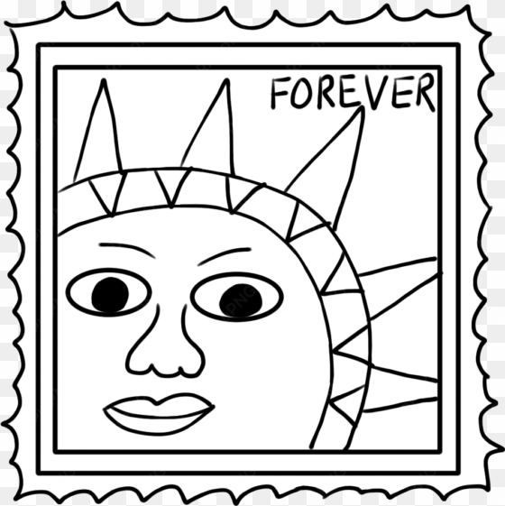 stamp clipart black and white - black & white picture clipart of stamp