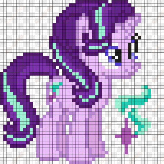 starlight glimmer perler bead pattern / bead sprite - starlight glimmer minecraft