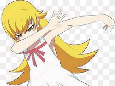 sticker kikoojap kj manga anime shinobu oshino kiss - shinobu dabbing