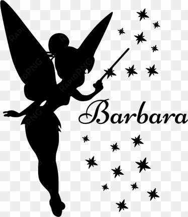 sticker schaduw tinkerbell naam - tinkerbell silhouette