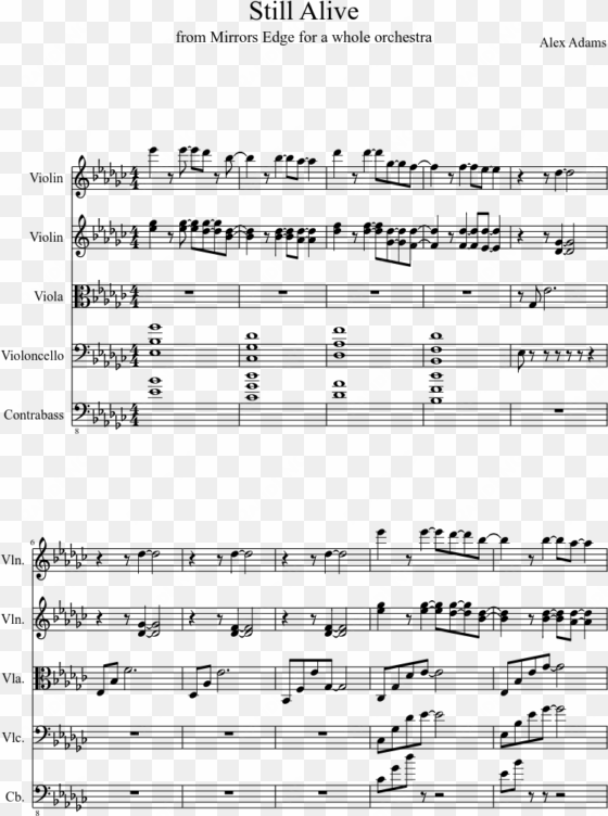 still alive sheet music composed by alex adams 1 of - alto saxophone