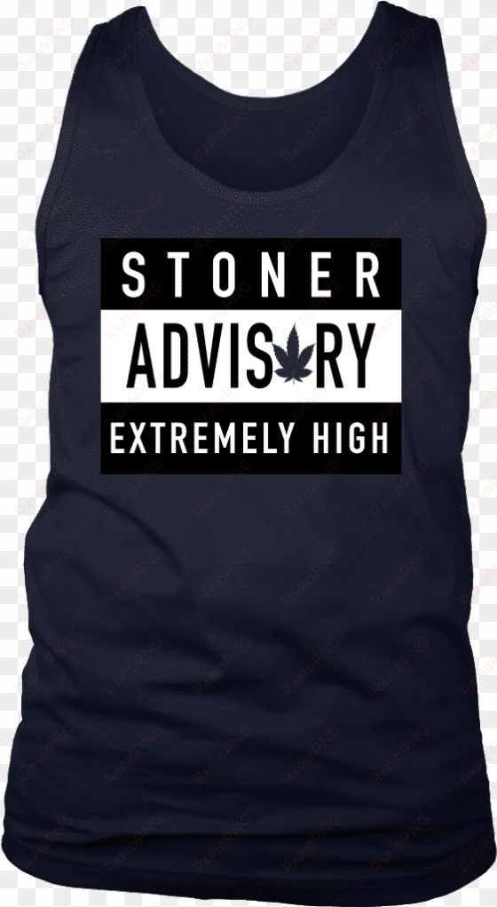 "stoner advisory" mens tank - stoner advisory extreme high