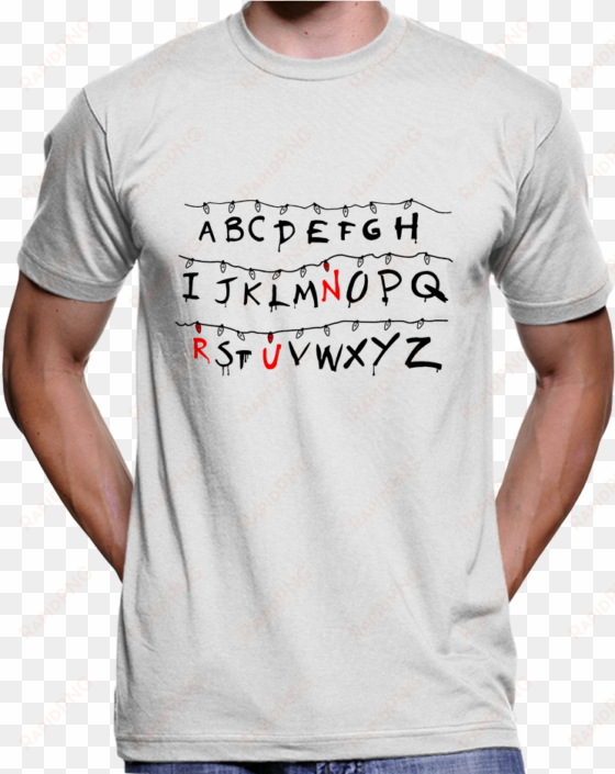 stranger things alphabet lights run t-shirt / hoodie - free tommy robinson t shirts