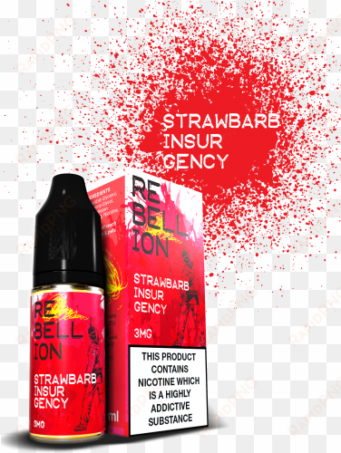 strawbarb insurgency 80/20 sub vaping - rebellion eliquids