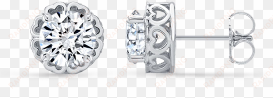 stud earrings - 1 10 ct tw genuine diamond in sterling silver