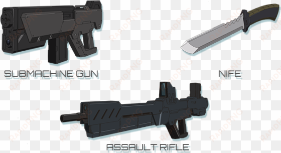 submachine gun knife assault rifle - argevollen weapon